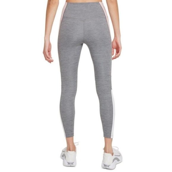Nike Womens plus Dri-fit Color-Block MidRise 7/8 Tights gray Size 1X MSRP $60 - Picture 7 of 7